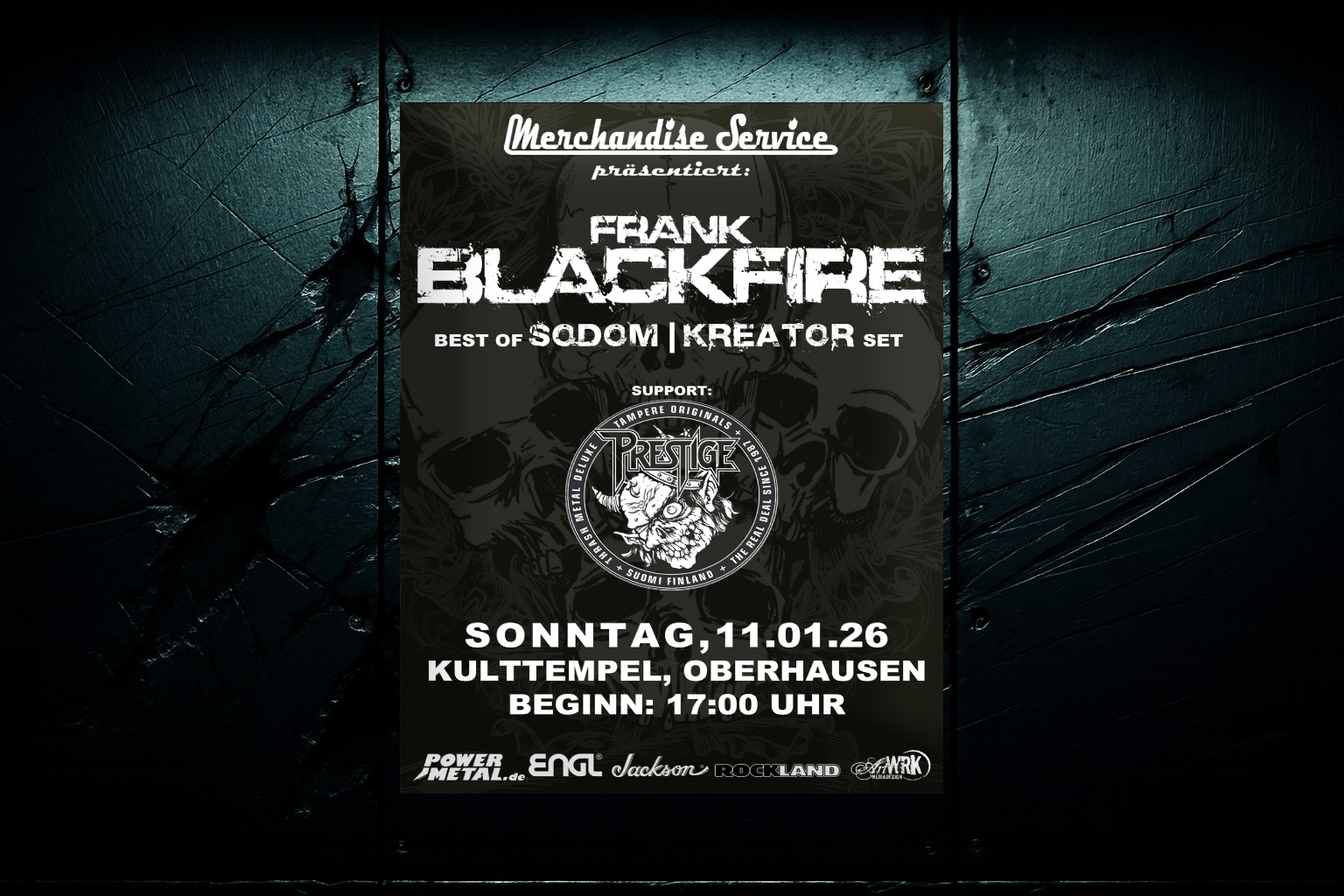 FRANK BLACKFIRE im KULTTEMPEL OBERHAUSEN